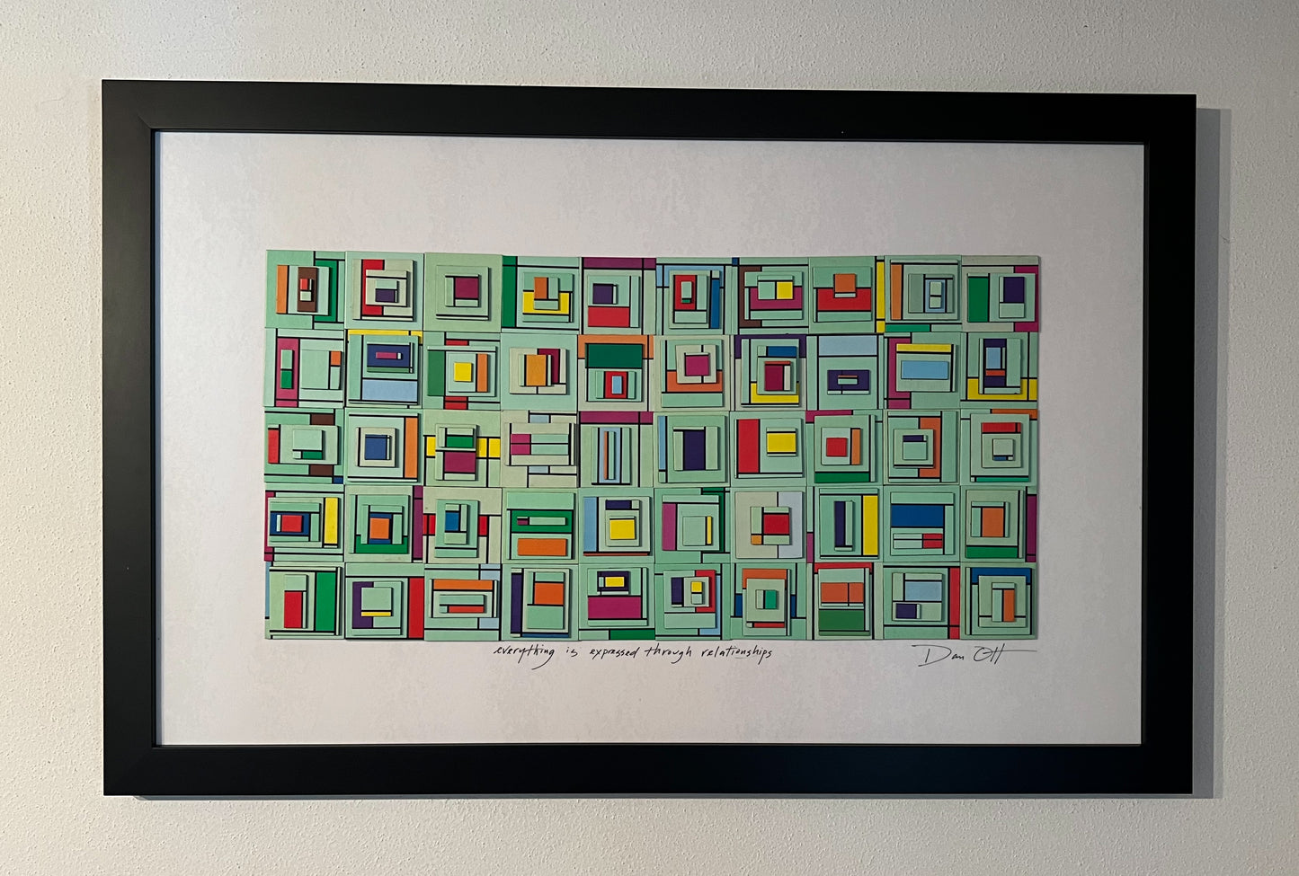 everything is expressed through relationships (18x28 framed)