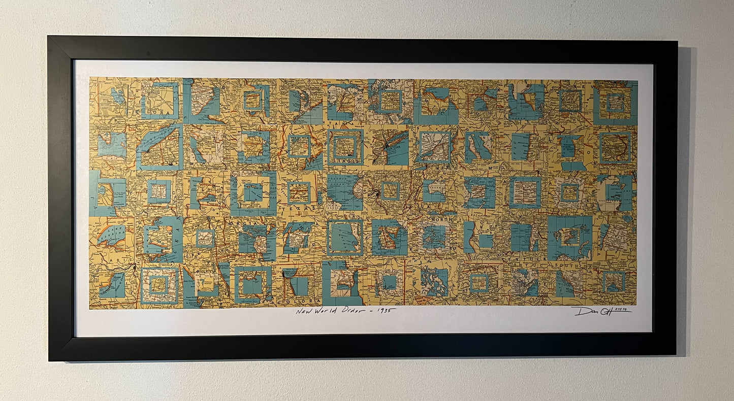 New World Order - 1935 (34x18 framed)