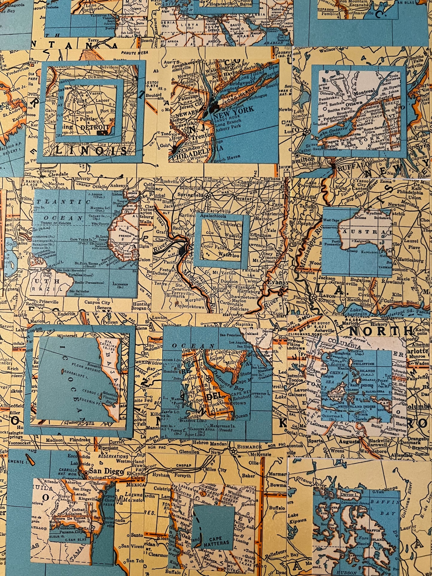 New World Order - 1935 (34x18 framed)
