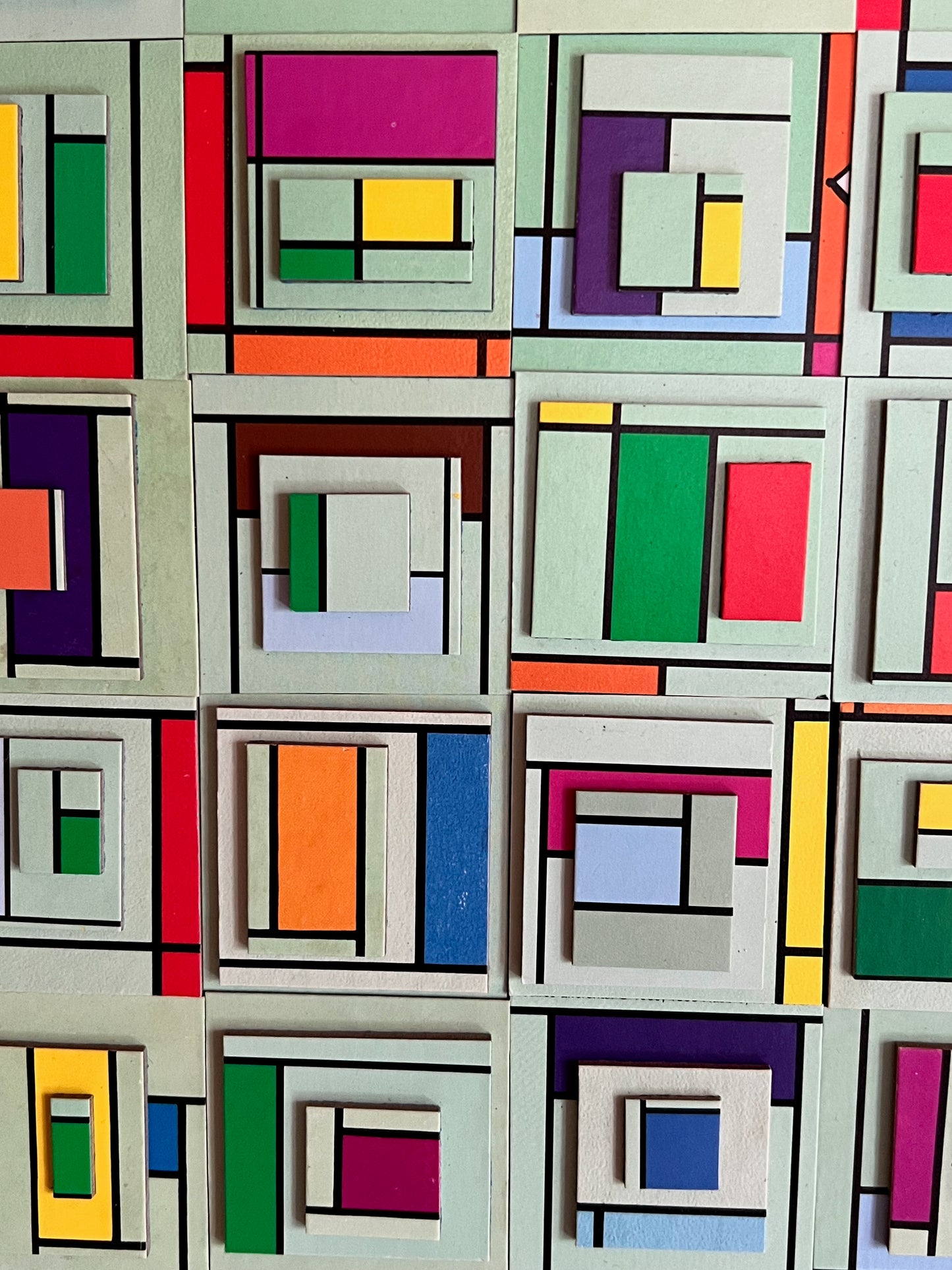 Mondrianopoly (30x42 framed)